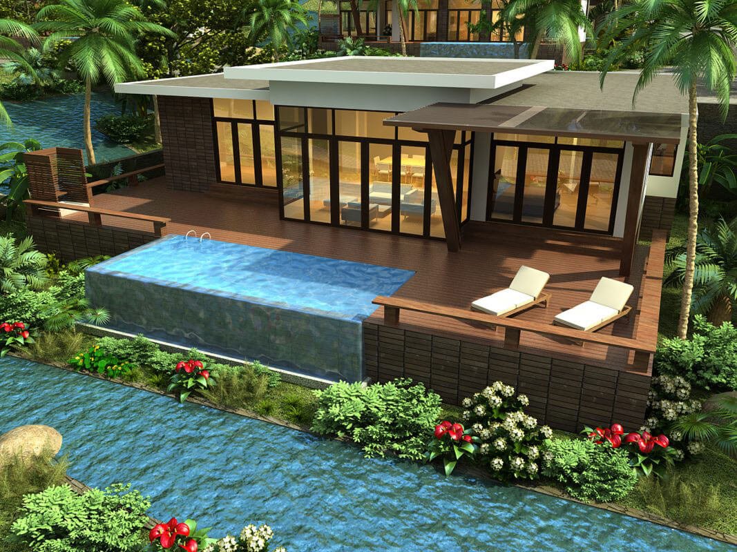 mẫu biệt thự phong cách hiện đại