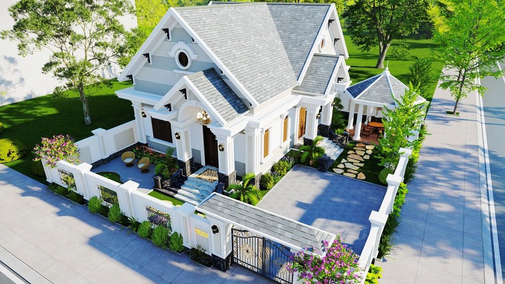 mẫu biệt thự phong cách hiện đại