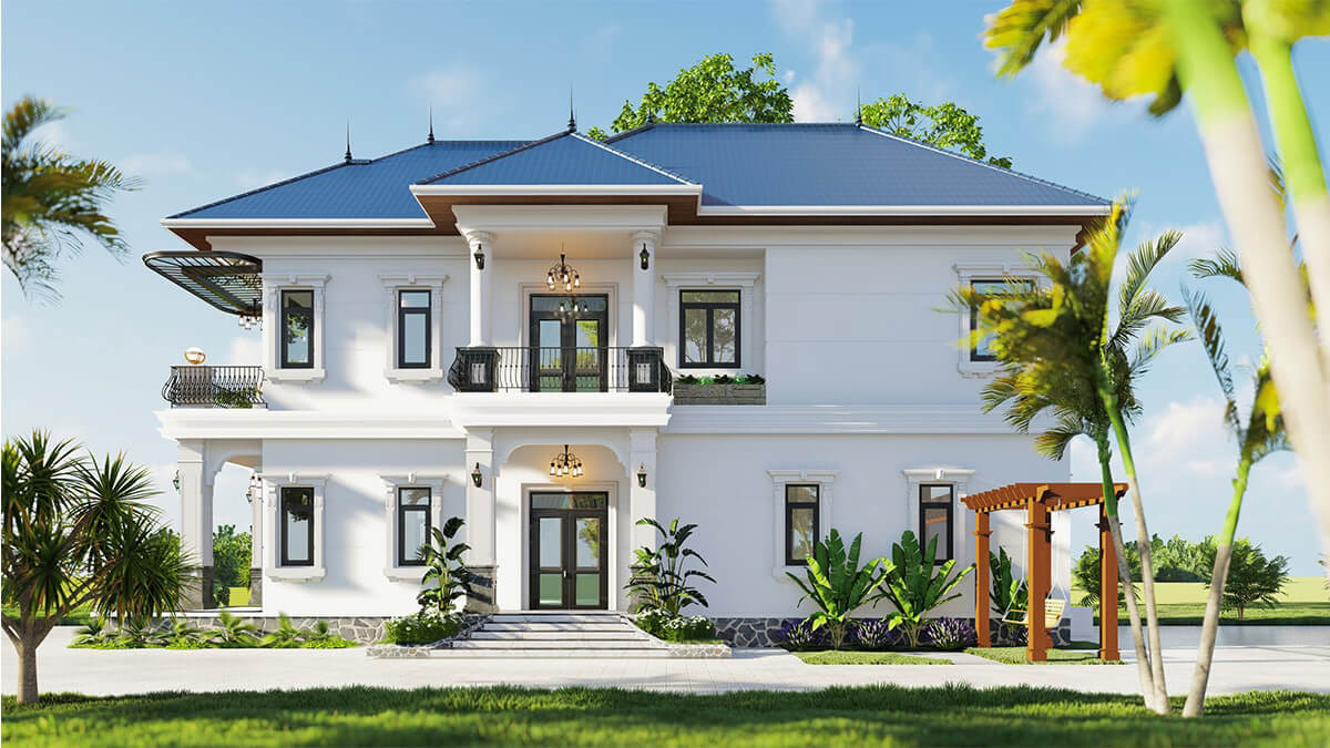 mẫu biệt thự phong cách hiện đại