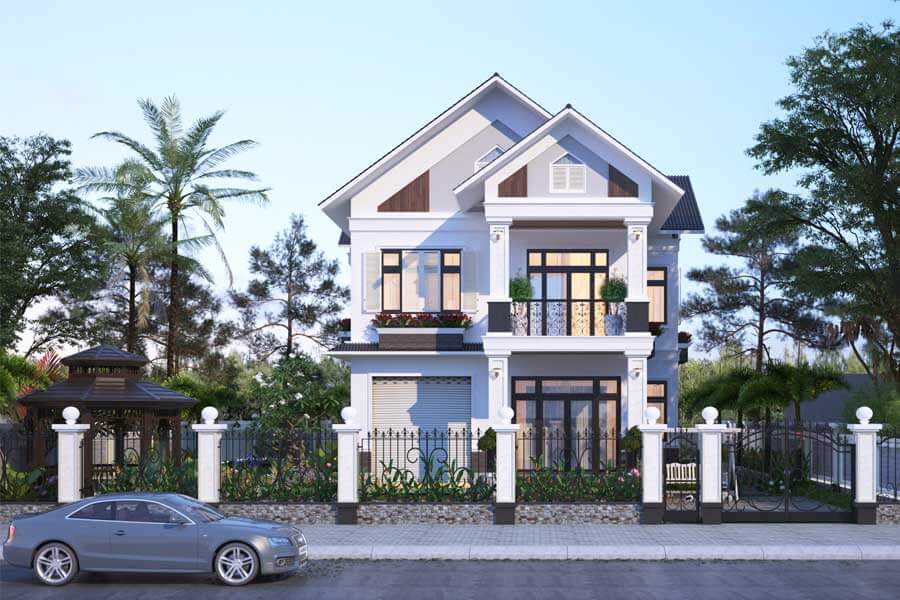 mẫu nhà biệt thự vườn