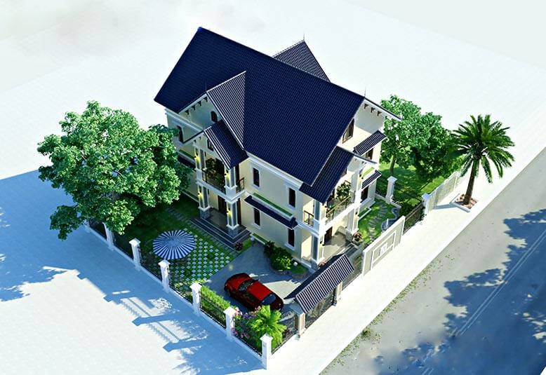 mẫu nhà biệt thự vườn