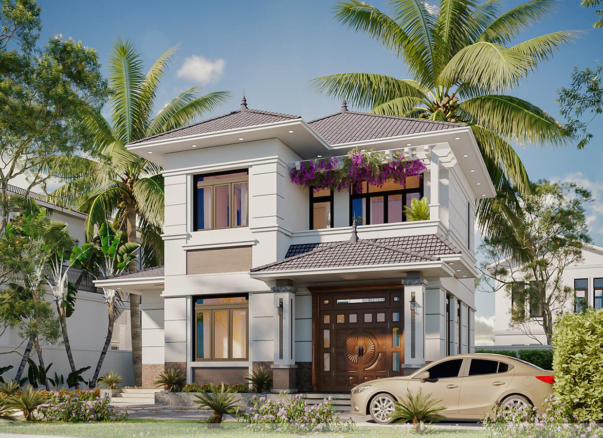 mẫu nhà biệt thự vườn