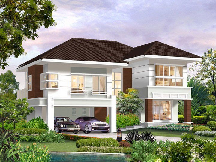 mẫu nhà biệt thự vườn