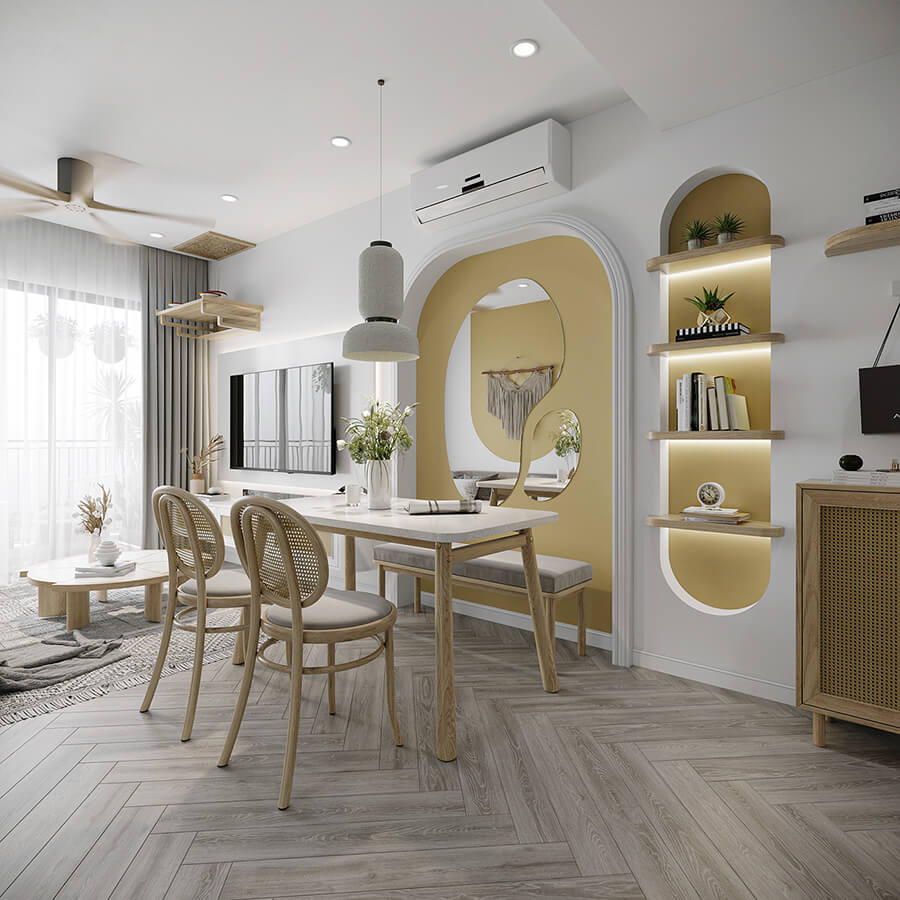 thiết kế căn hộ Bắc Âu