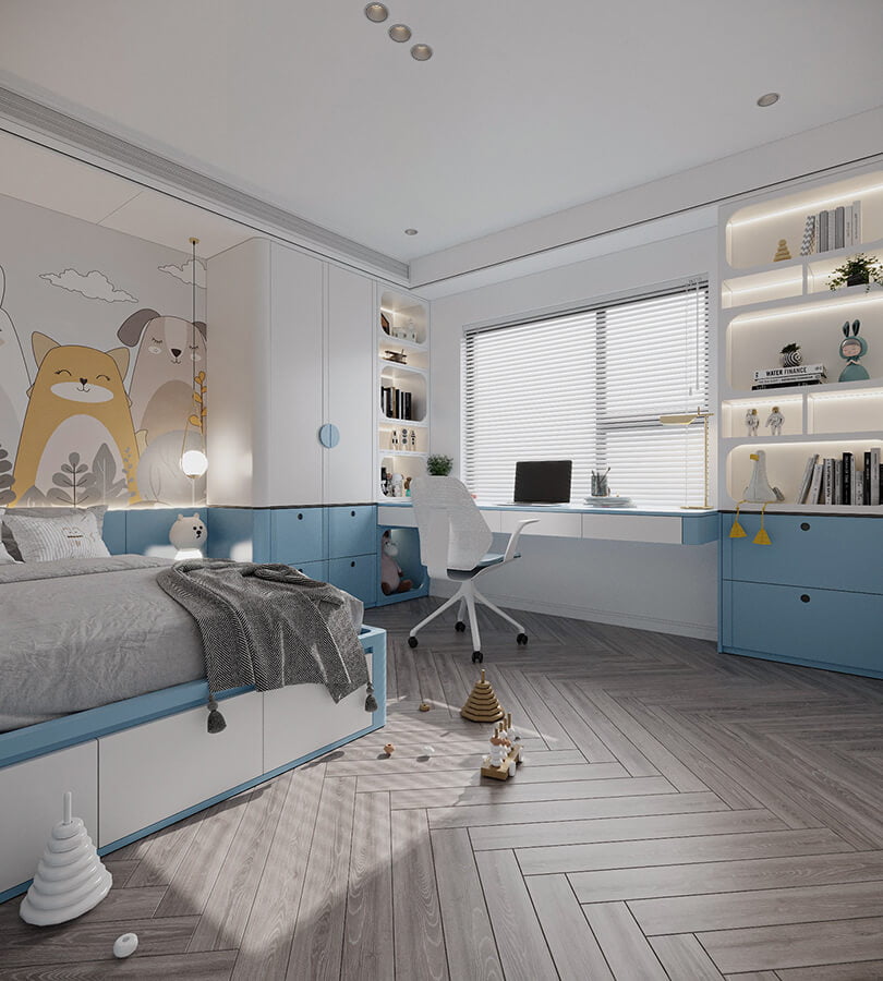 thiết kế penthouses có 3 phòng ngủ